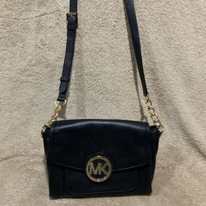 Michael Kors Black Leather Crossbody